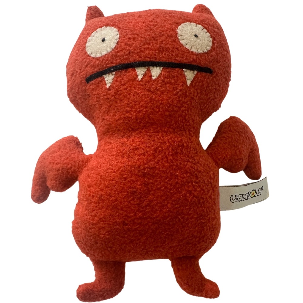 Uglydoll Tray Plush Red Orange Monster Stuffed Toy 7 Inch 2002 Pretty Ugly LLC